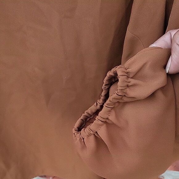 Ann Taylor Brown Women's Blouse - Picture 4 of 4